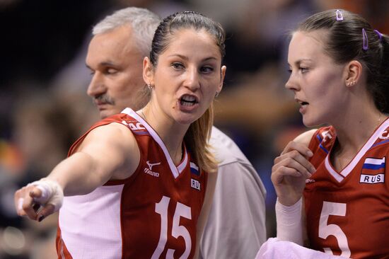 European Volleyball Championship. Women. Russia vs. Serbia