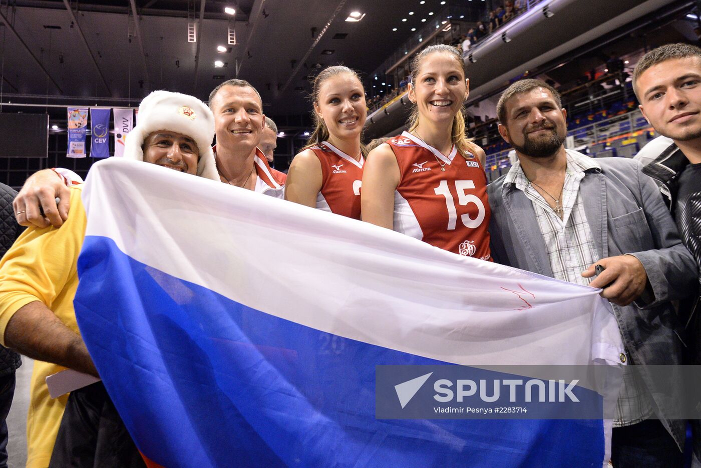 European Volleyball Championship. Women. Russia vs. Serbia