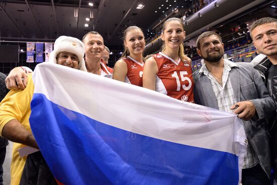 European Volleyball Championship. Women. Russia vs. Serbia