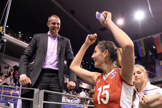 European Volleyball Championship. Women. Russia vs. Serbia