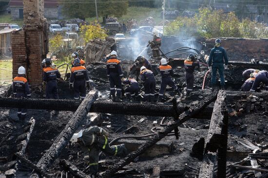 Fire in children's home in Nizhny Novgorod Region