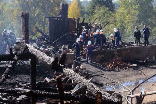 Fire in children's home in Nizhny Novgorod Region