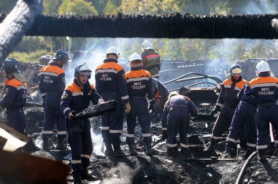 Fire in children's home in Nizhny Novgorod Region