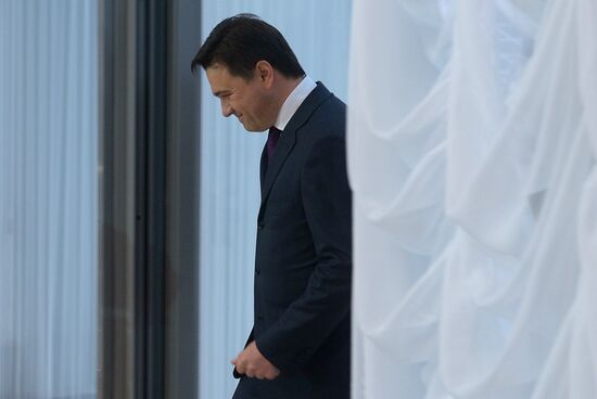 Moscow Region Governor Andrei Vorobyov during inauguration