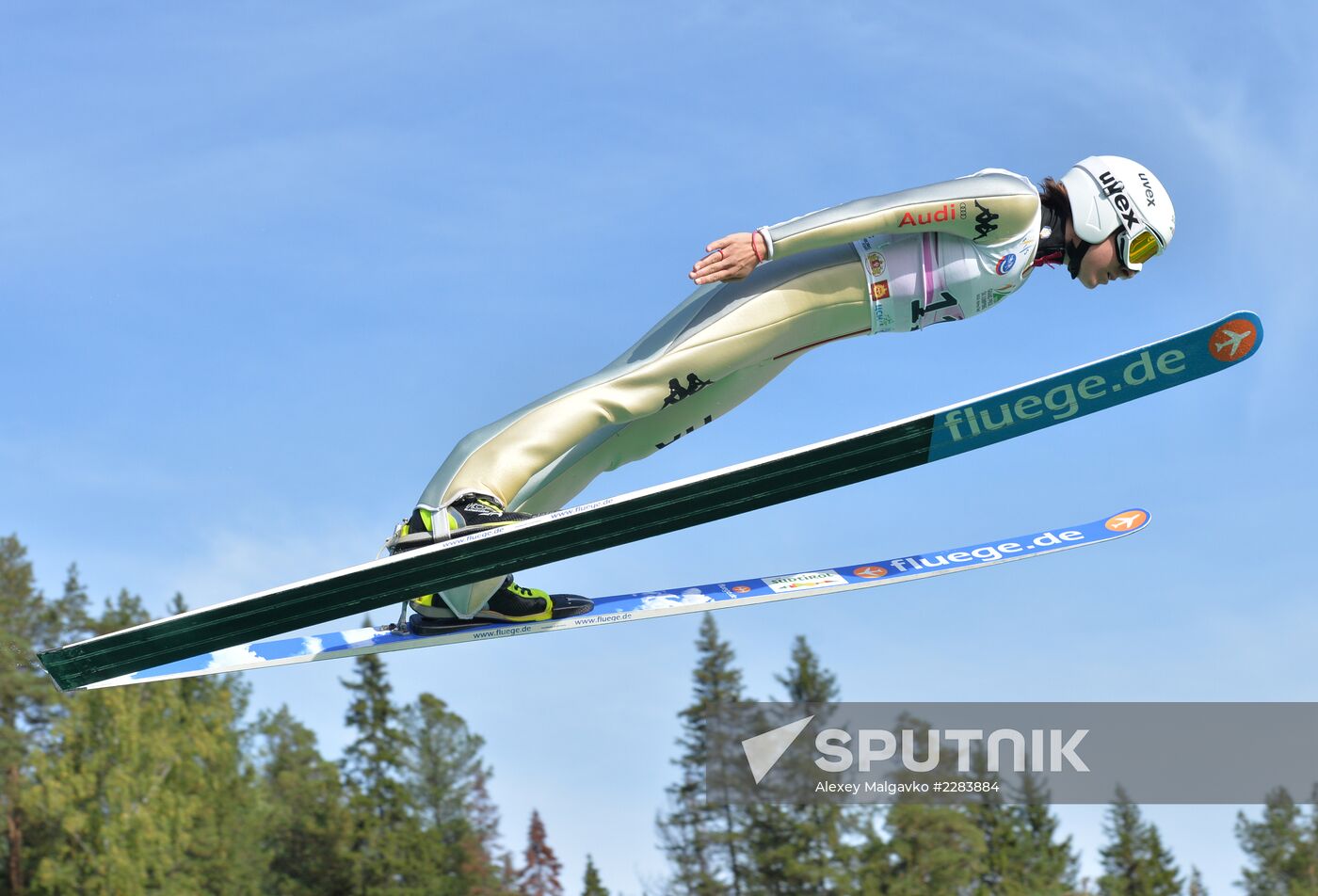 Ski jumping. Summer Grand Prix. Day Two