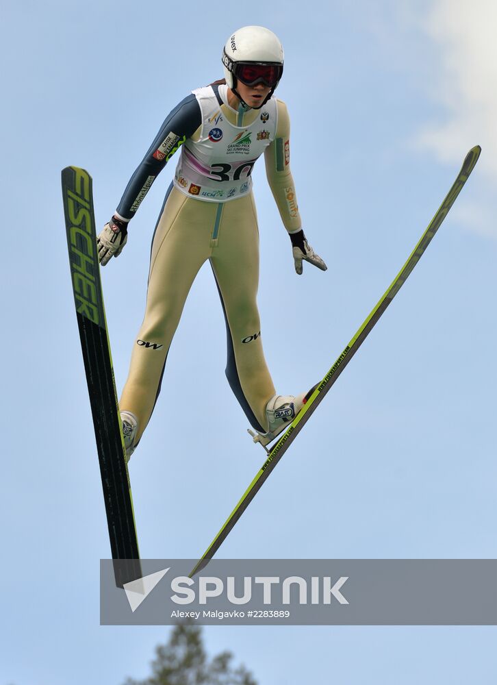 Ski jumping. Summer Grand Prix. Day Two