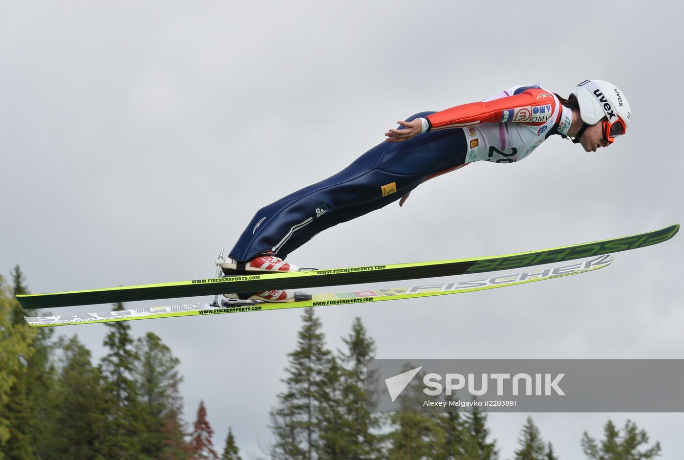 Ski jumping. Summer Grand Prix. Day Two