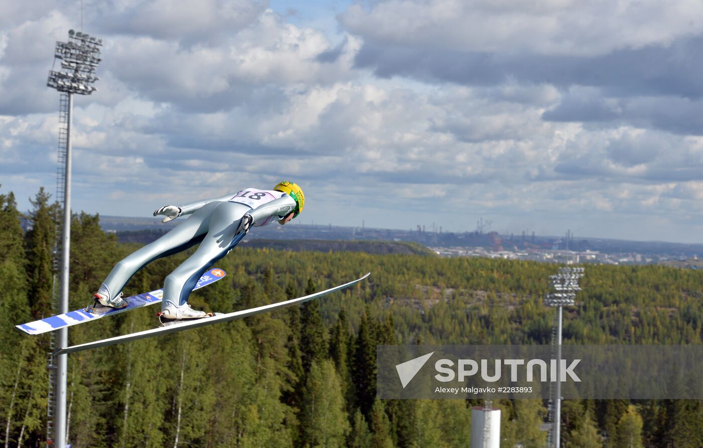 Ski jumping. Summer Grand Prix. Day Two