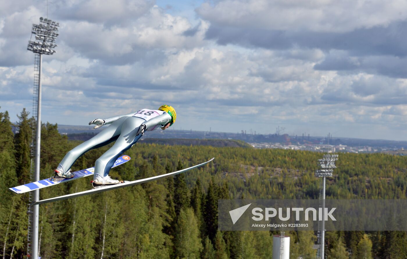 Ski jumping. Summer Grand Prix. Day Two
