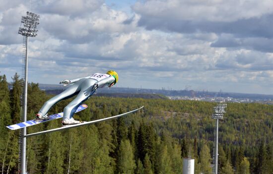 Ski jumping. Summer Grand Prix. Day Two