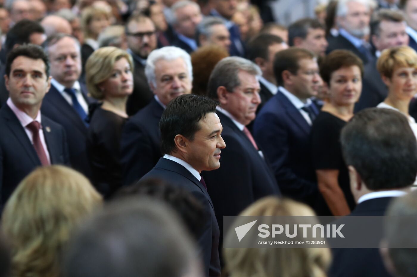Moscow Region Governor Andrei Vorobyov during inauguration