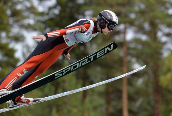 Ski jumping. Summer Grand Prix. Day Two