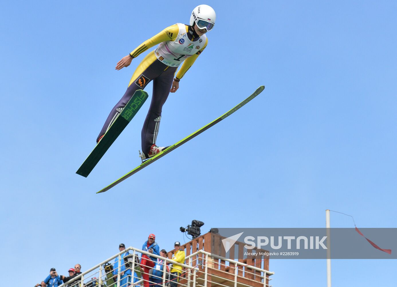 Ski jumping. Summer Grand Prix. Day Two