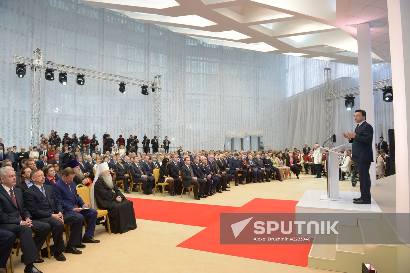 Moscow Region Governor Andrei Vorobyov during inauguration