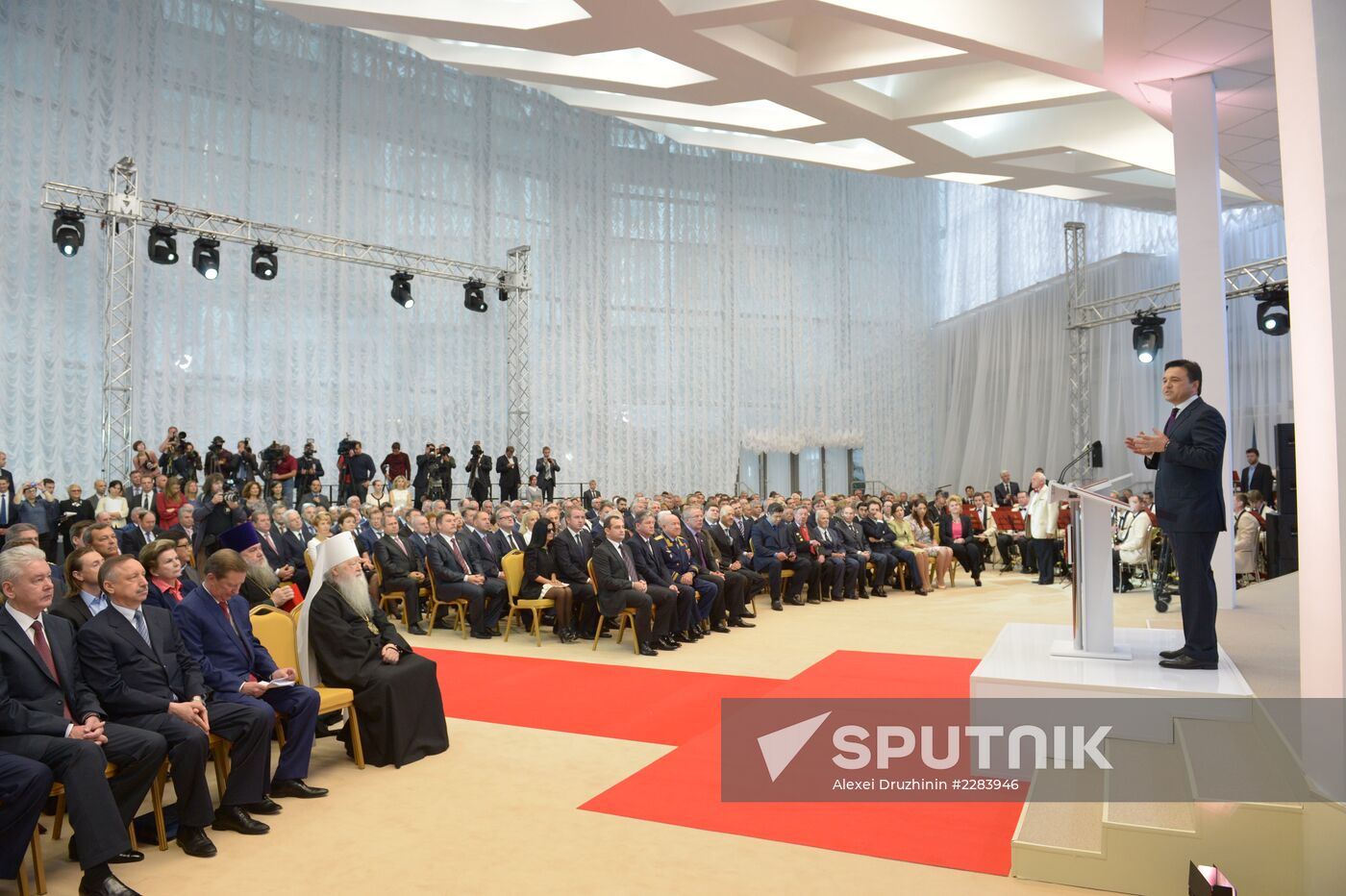 Moscow Region Governor Andrei Vorobyov during inauguration