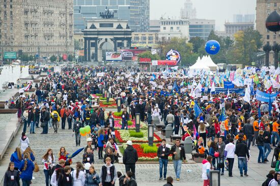 Moscow student parade