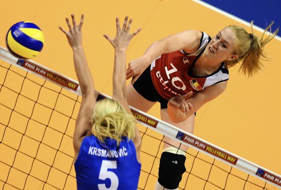 Women's European Volleyball Championship. Bronze medal match