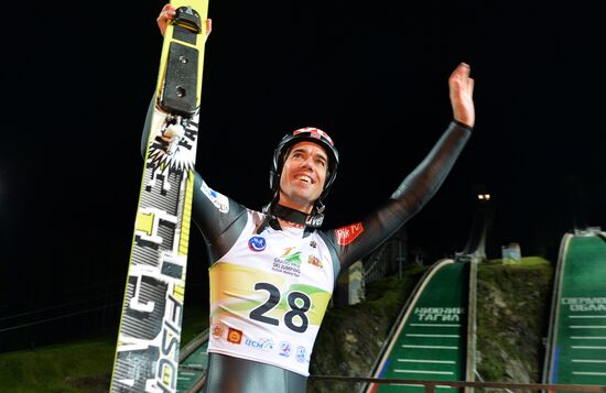 Ski jumping. Summer Grand Prix. Day Two