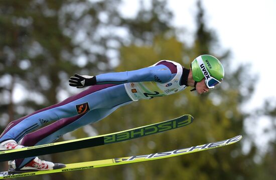 Ski jumping. Summer Grand Prix. Day Two