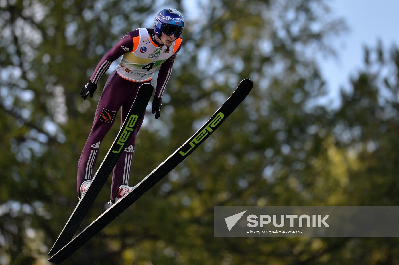 Ski jumping. Summer Grand Prix. Day Three