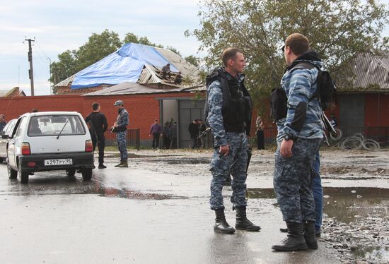 Explosion by police precinct in Chechnya's Sunzhensky District
