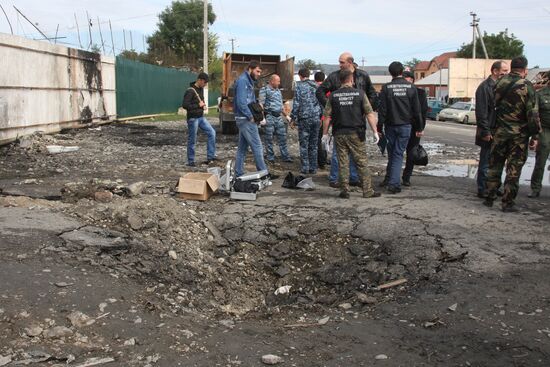Explosion by police precinct in Chechnya's Sunzhensky District
