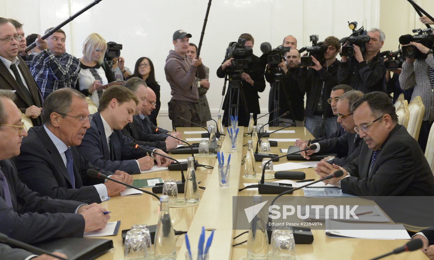 Meeting of Russian and Egyptian Foreign Affairs ministers
