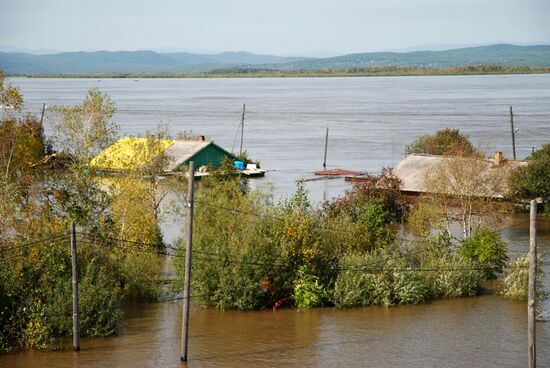 Flood in Komsomolsk region of Khabarovsk Territory