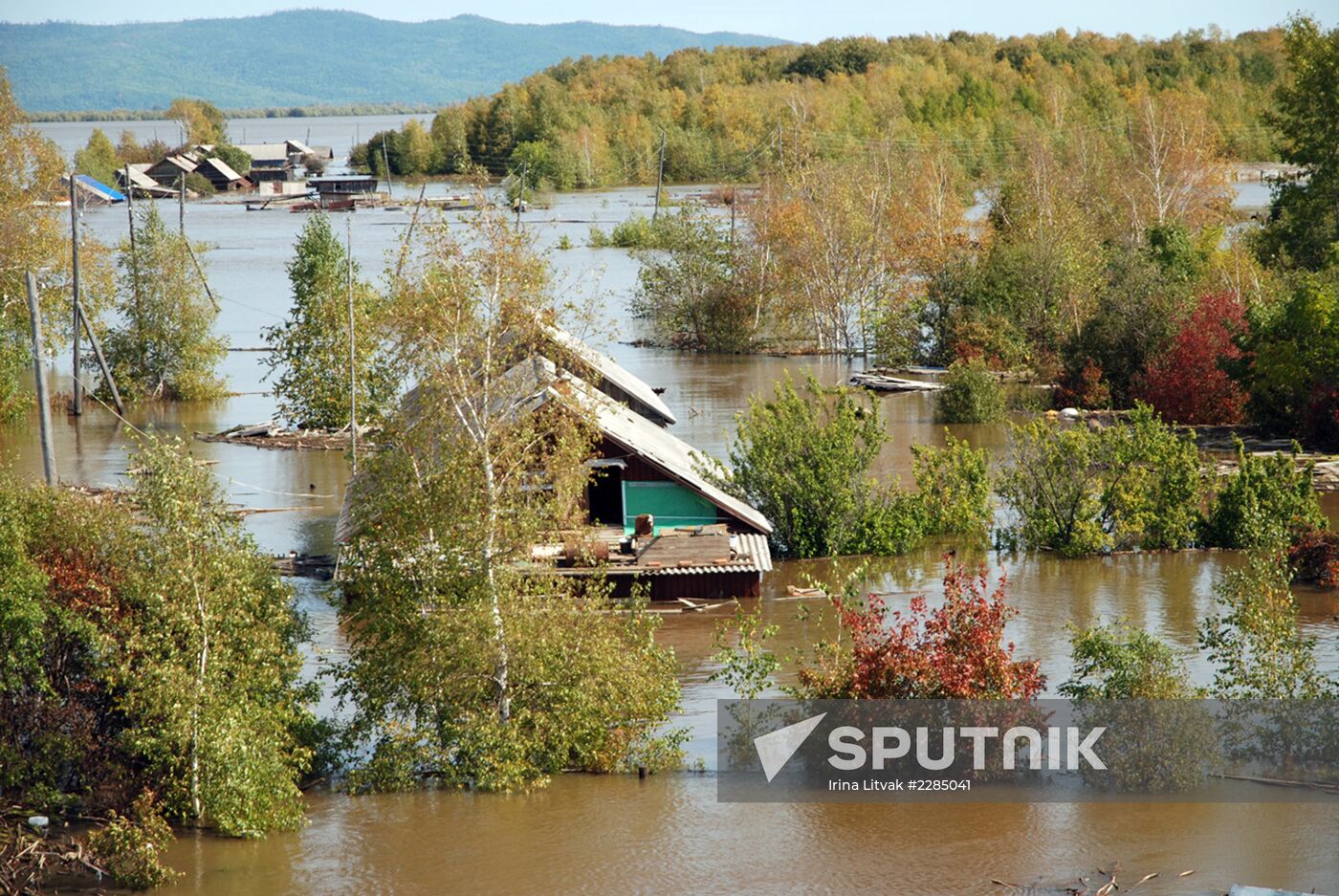 Flood in Komsomolsk region of Khabarovsk Territory