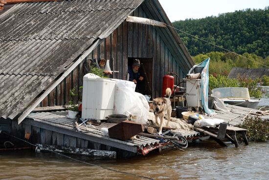 Flood in Komsomolsk region of Khabarovsk Territory
