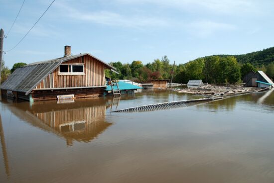 Flood in Komsomolsk region of Khabarovsk Territory