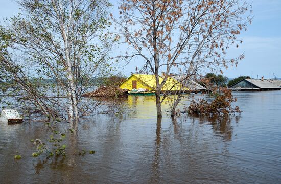 Flood in Komsomolsk region of Khabarovsk Territory