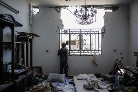 Fighting in Barze neighborhood, Damascus Province
