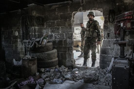 Fighting in Barze neighborhood, Damascus Province