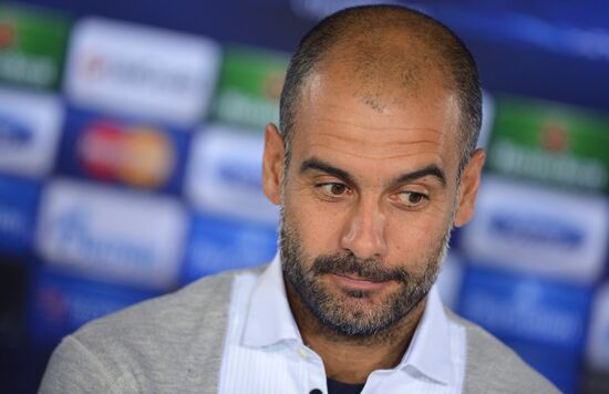 Bayern's head coach Josep "Pep" Guardiola