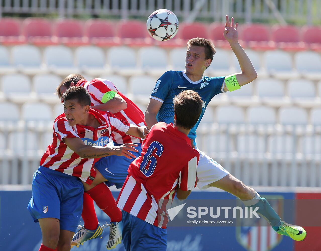 Football. Junior Champions League. Atletico vs. Zenit