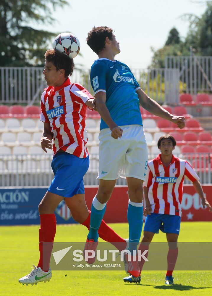 Football. Junior Champions League. Atletico vs. Zenit