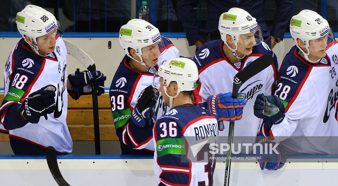 Kontinental Hockey League. Metallurg Magnitogorsk vs. Sibir