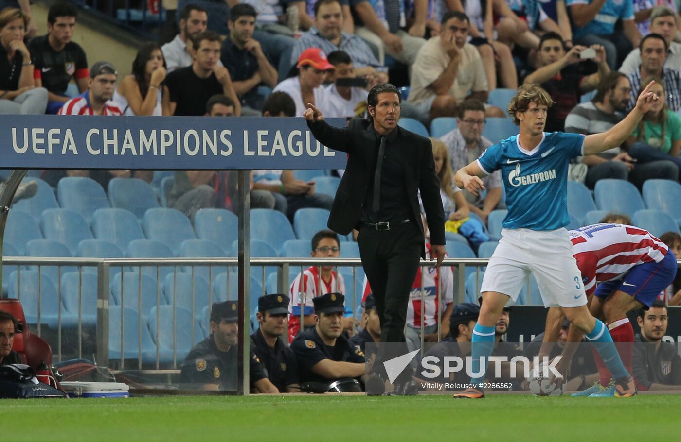 Football Champions League. Atletico - Zenit