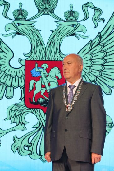 Inauguration of Khabarovsk Mayor Alexander Sokolov