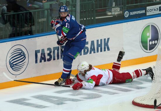 Kontinental Hockey League. SKA vs. Spartak