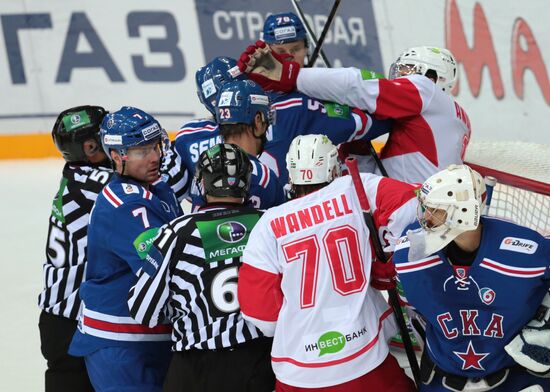 Kontinental Hockey League. SKA vs. Spartak