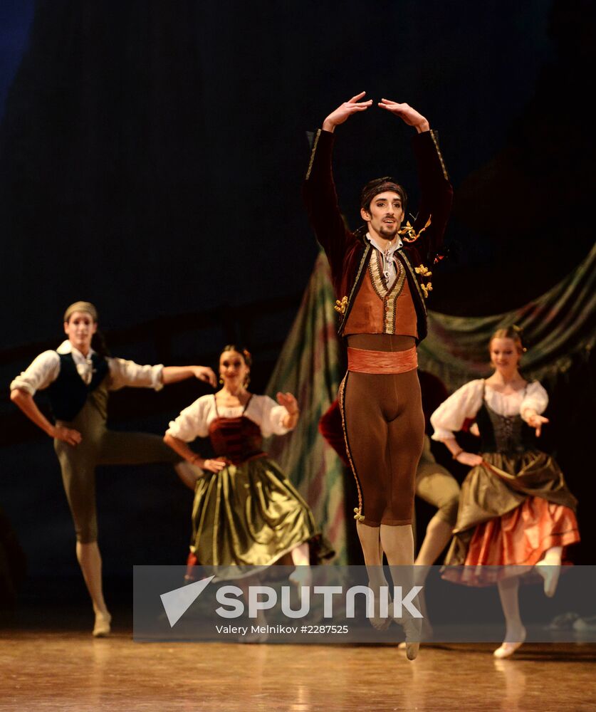 Dress rehearsal of ballet "Paquita" at Bolshoi Theatre