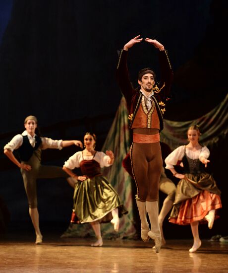 Dress rehearsal of ballet "Paquita" at Bolshoi Theatre