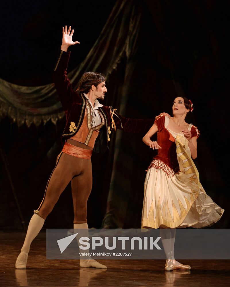 Dress rehearsal of ballet "Paquita" at Bolshoi Theatre