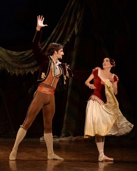 Dress rehearsal of ballet "Paquita" at Bolshoi Theatre