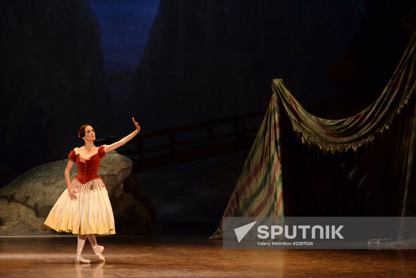 Dress rehearsal of ballet "Paquita" at Bolshoi Theatre