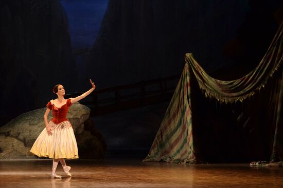 Dress rehearsal of ballet "Paquita" at Bolshoi Theatre