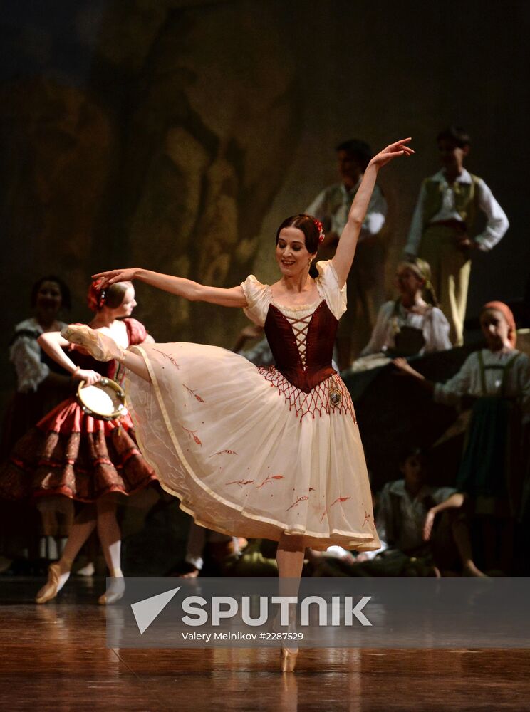 Dress rehearsal of ballet "Paquita" at Bolshoi Theatre