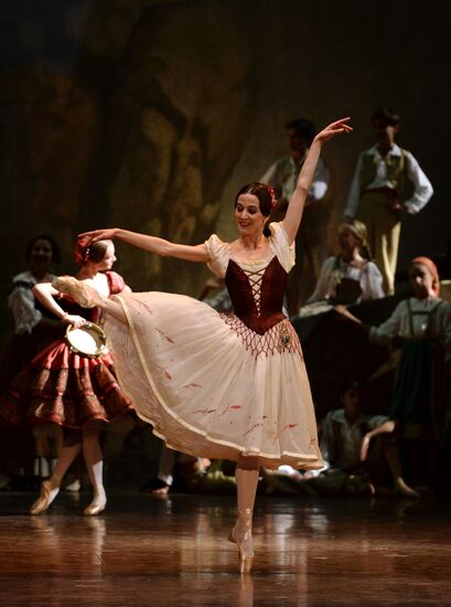Dress rehearsal of ballet "Paquita" at Bolshoi Theatre